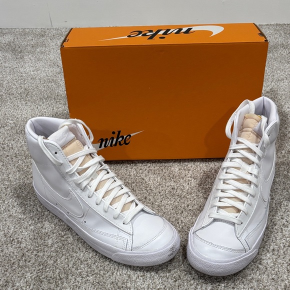 Nike Men's White High-Top Sneakers - Picture 1 of 8